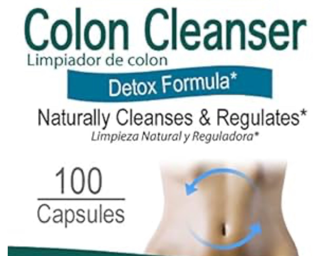 ELP ESSENTIAL Limpiador de colon Fórmula Detox 100 Cápsulas Limpiador de Colon