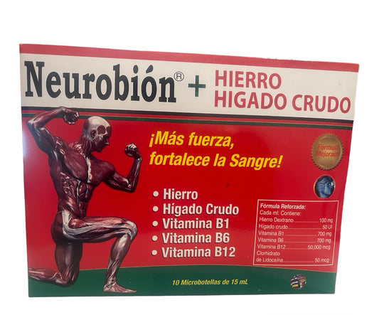 Neurobion Más Hierro Hígado Crudo